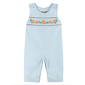 Smocked Pumpkin Overalls