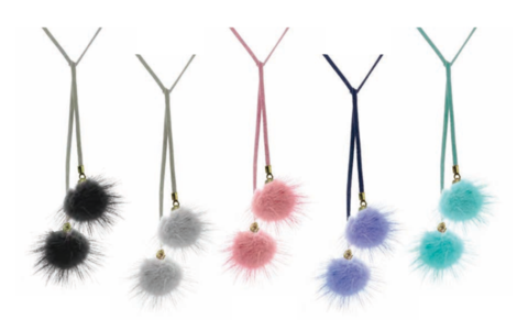 Necklace Double Pompom