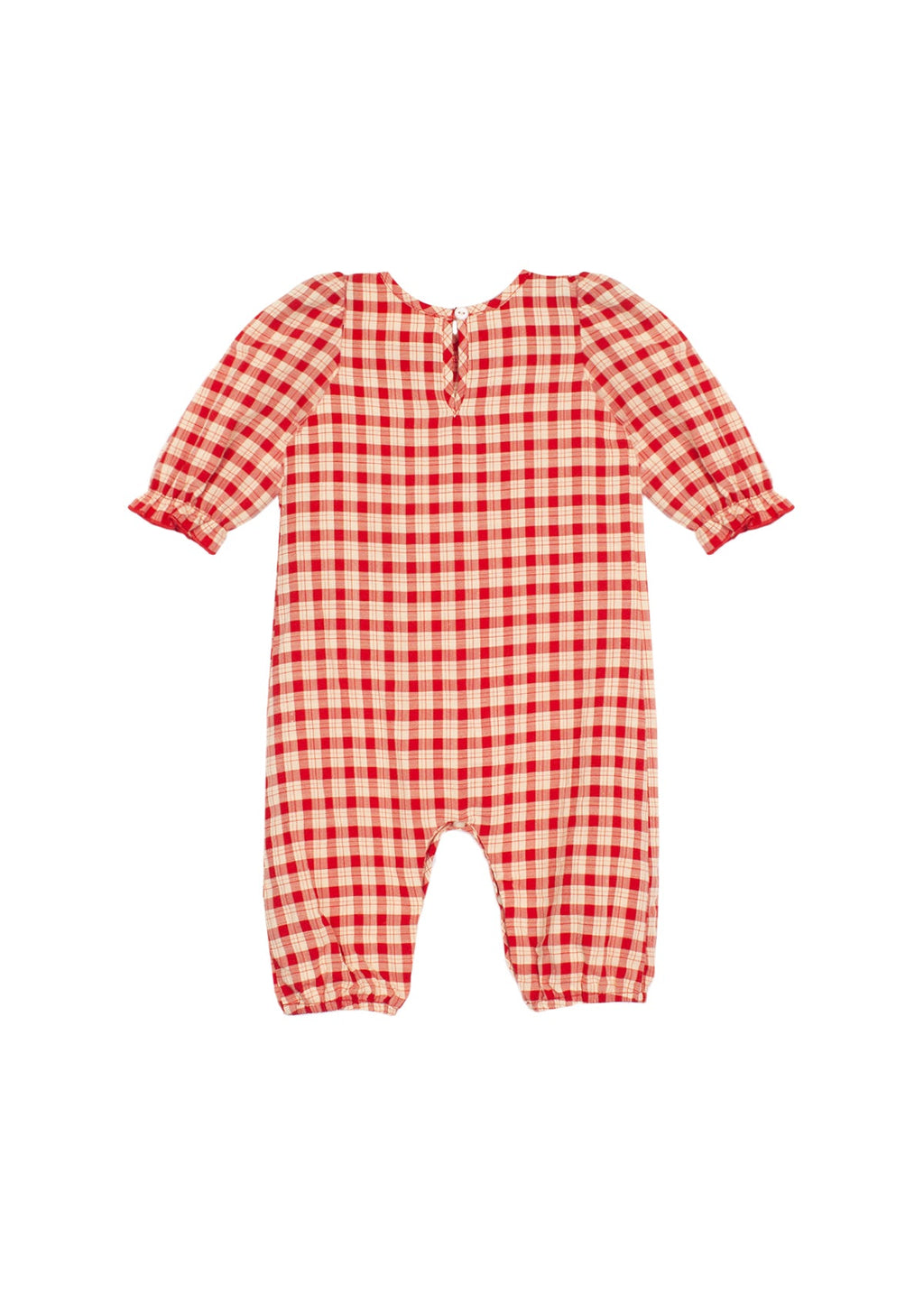 Checked Woven Plaid Romper