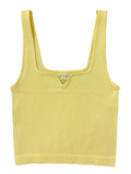 Young Contemporary Seamless Rib Mini V-Neck Tank