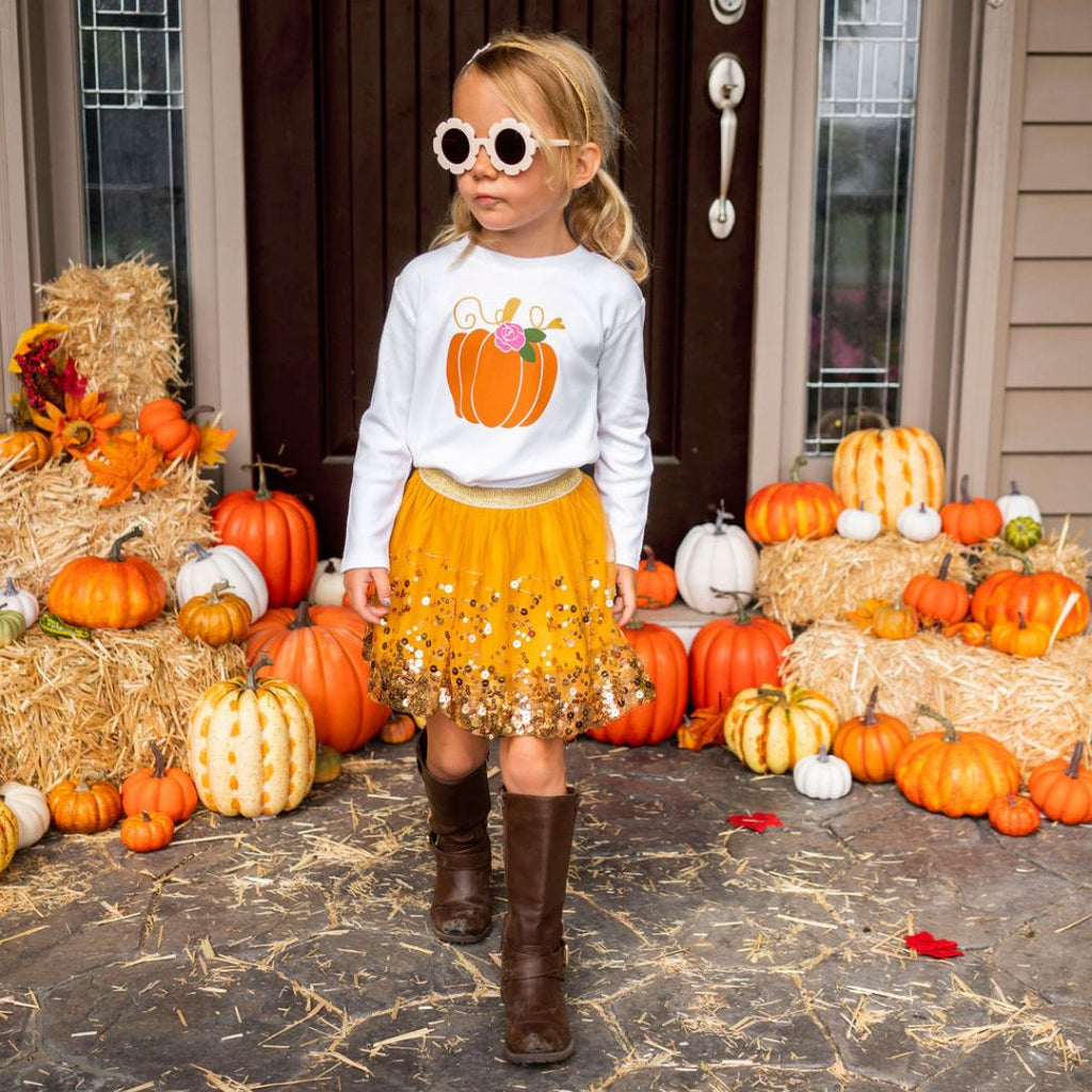 Pumpkin Rose L/S T-Shirt