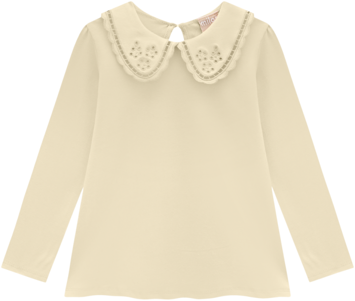 Girl L/S Collard Blouse