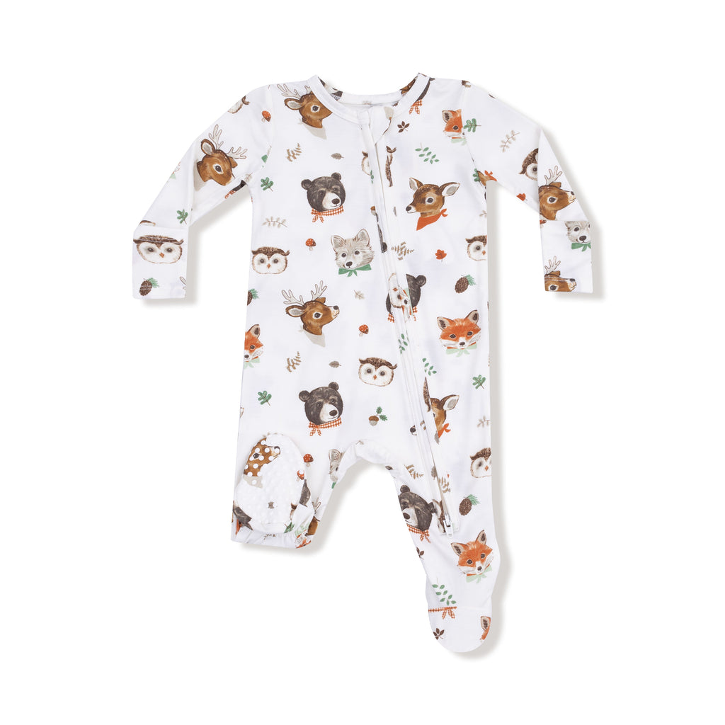 Baby Boy Bamboo 2-Way Zip Footed PJ
