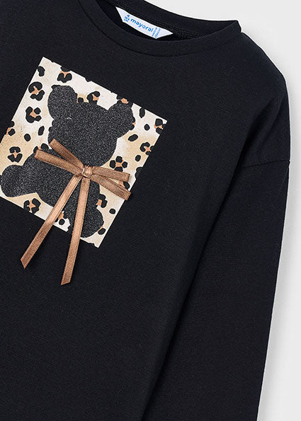 Girl L/S Bear Top