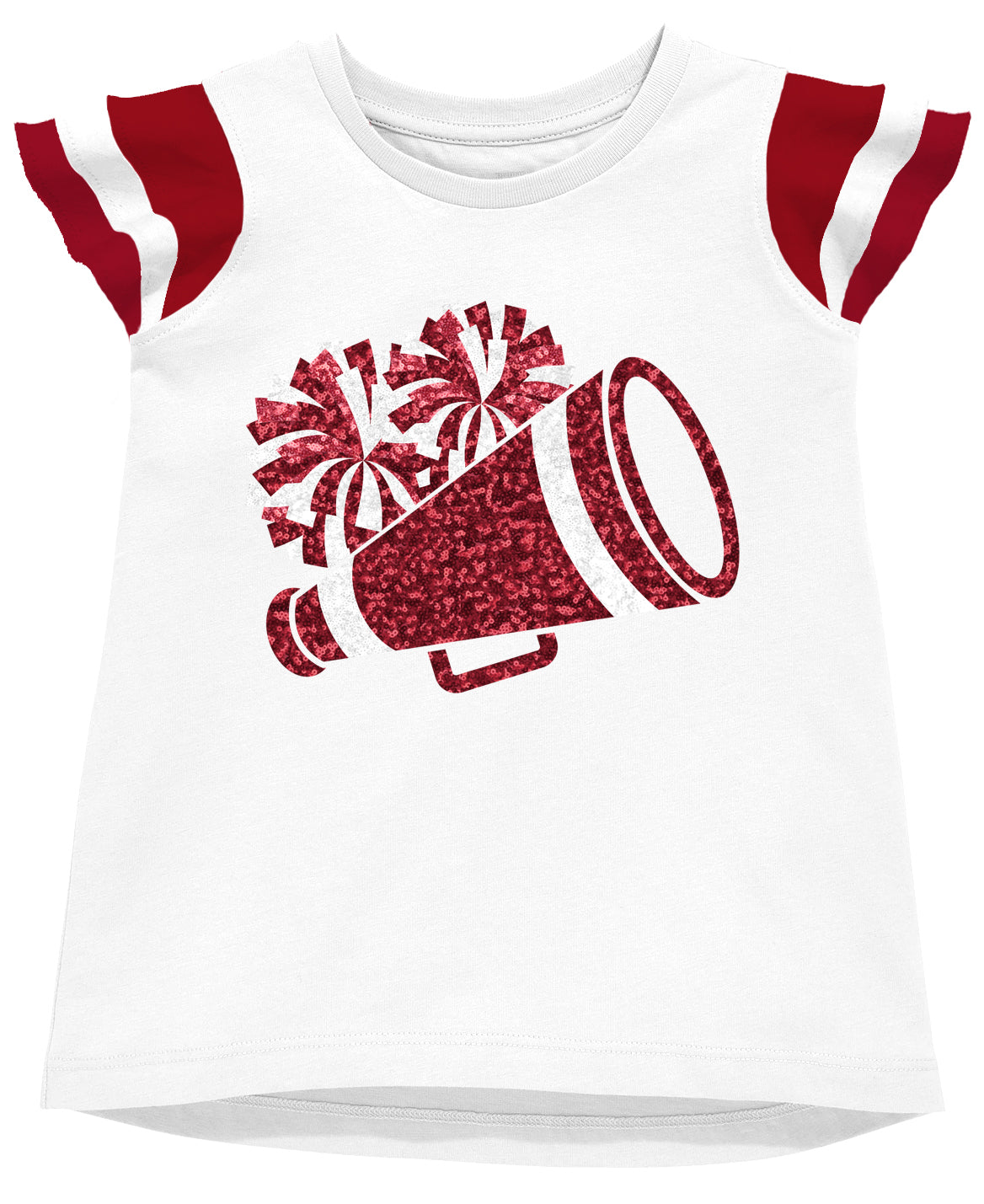 Ruffle Sleeve Sequin Cheer Top