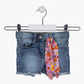 Embroidery Denim Shorts