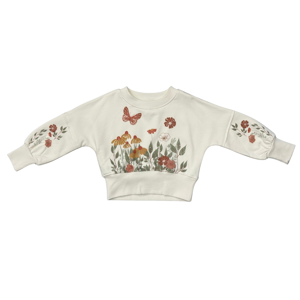 Drop Shoulder Blouson Sweatshirt