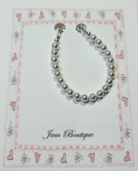 Toddler and Little Girl Pearl Bracelets
