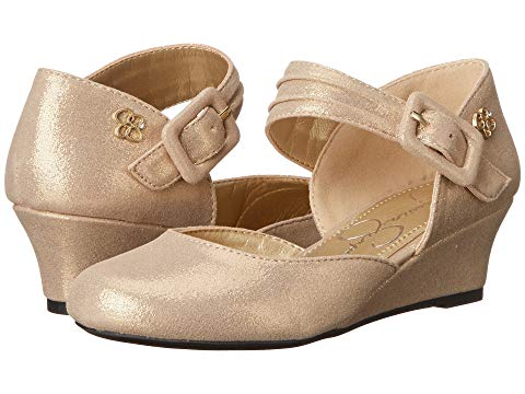 Jessica Simpson Gold Wedge
