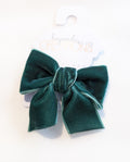 Mini Toddler Velvet Tail Hair Bow