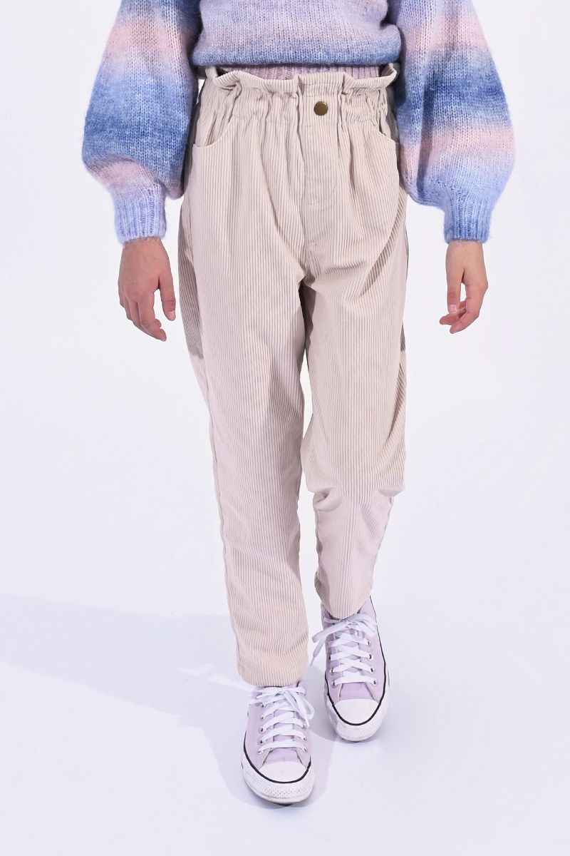 Junior Girl Corduroy High-Waist Pant