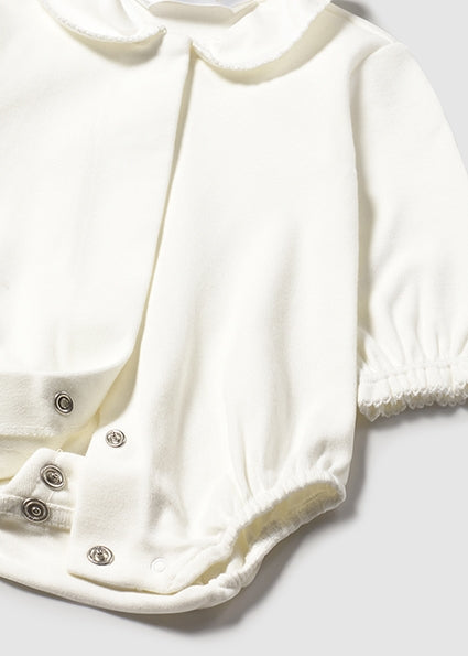 Baby Girl Basic Collard Bodysuit