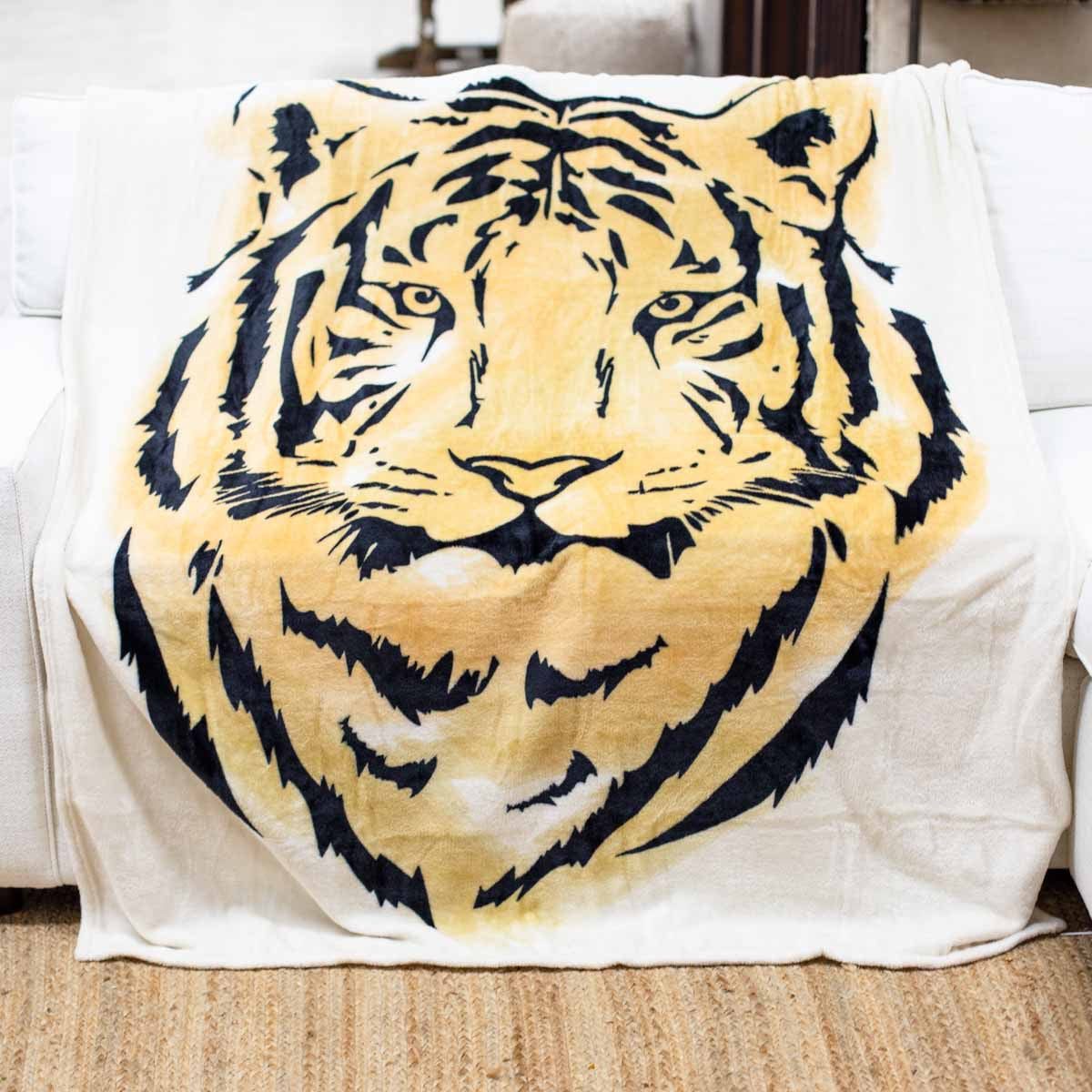 Tiger Fleece Throw
