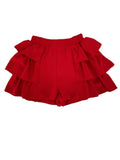 Juniors Holiday Tiered Ruffle Short