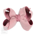 5.5" Fur Ribbon Layered Hair Bow