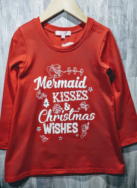 Girl's Graphic Christmas Tee's