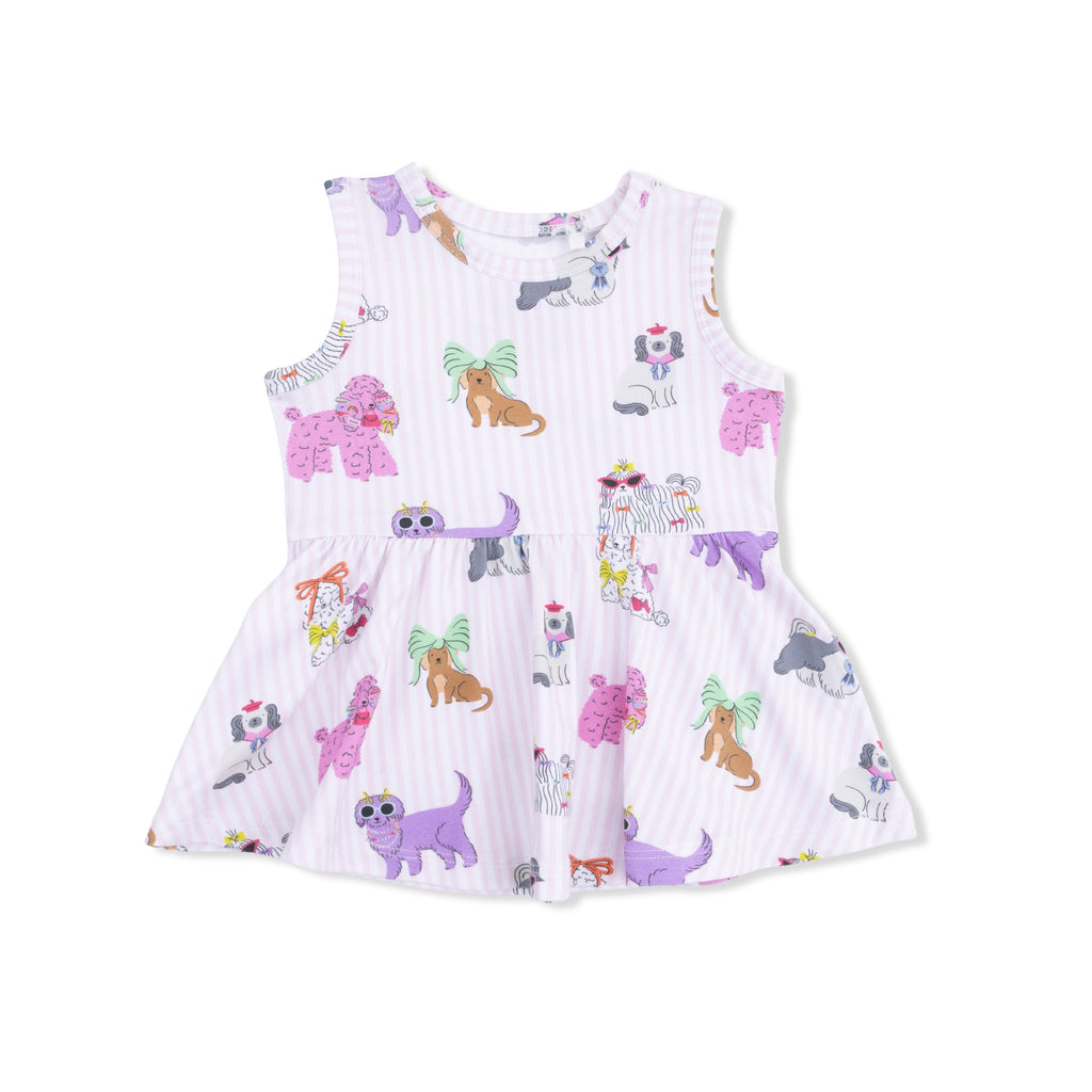 Peplum Tank Top & Bike Short Set