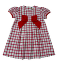 Christmas Plaid Bow Dress