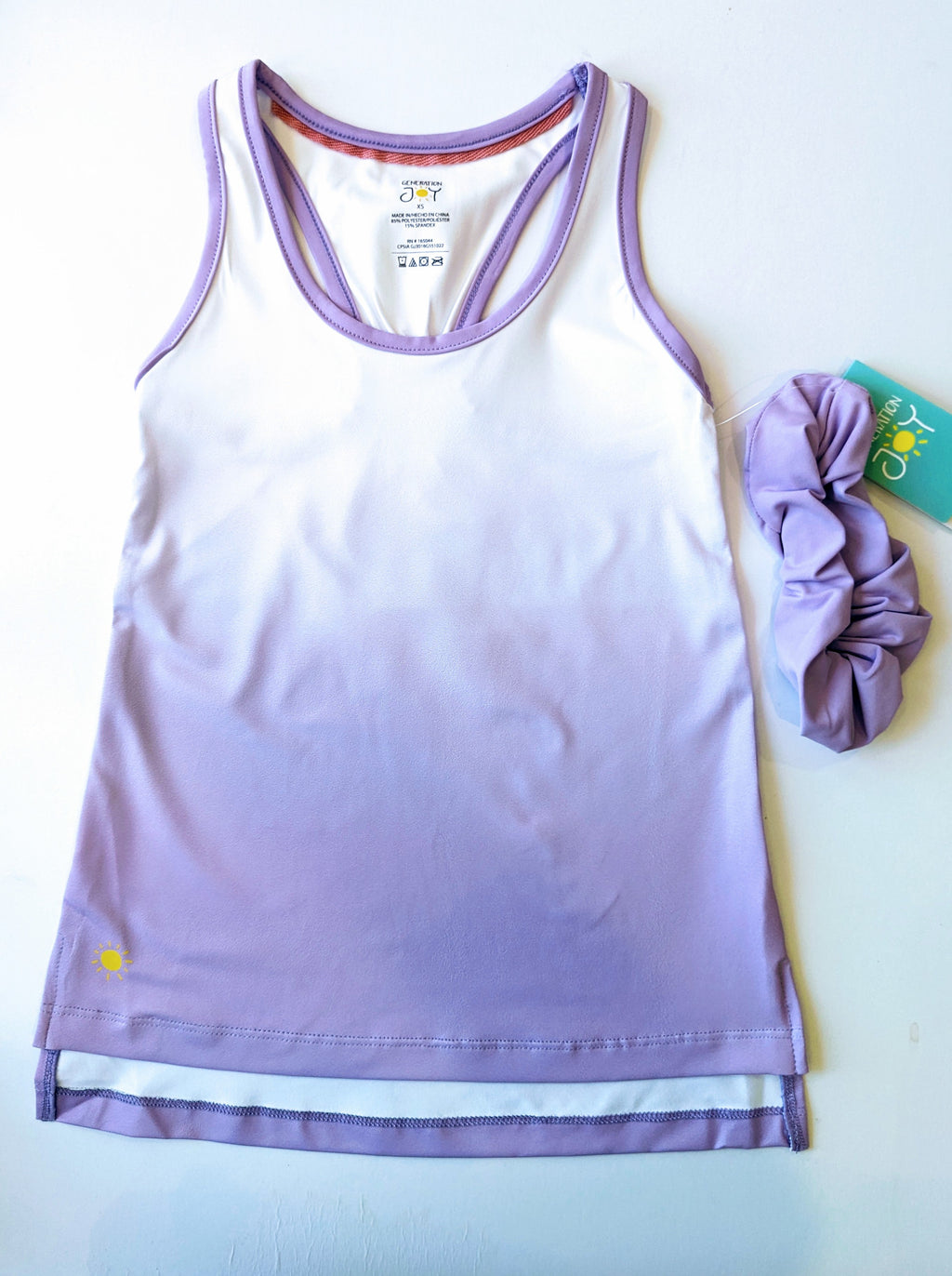 Junior girl active tank