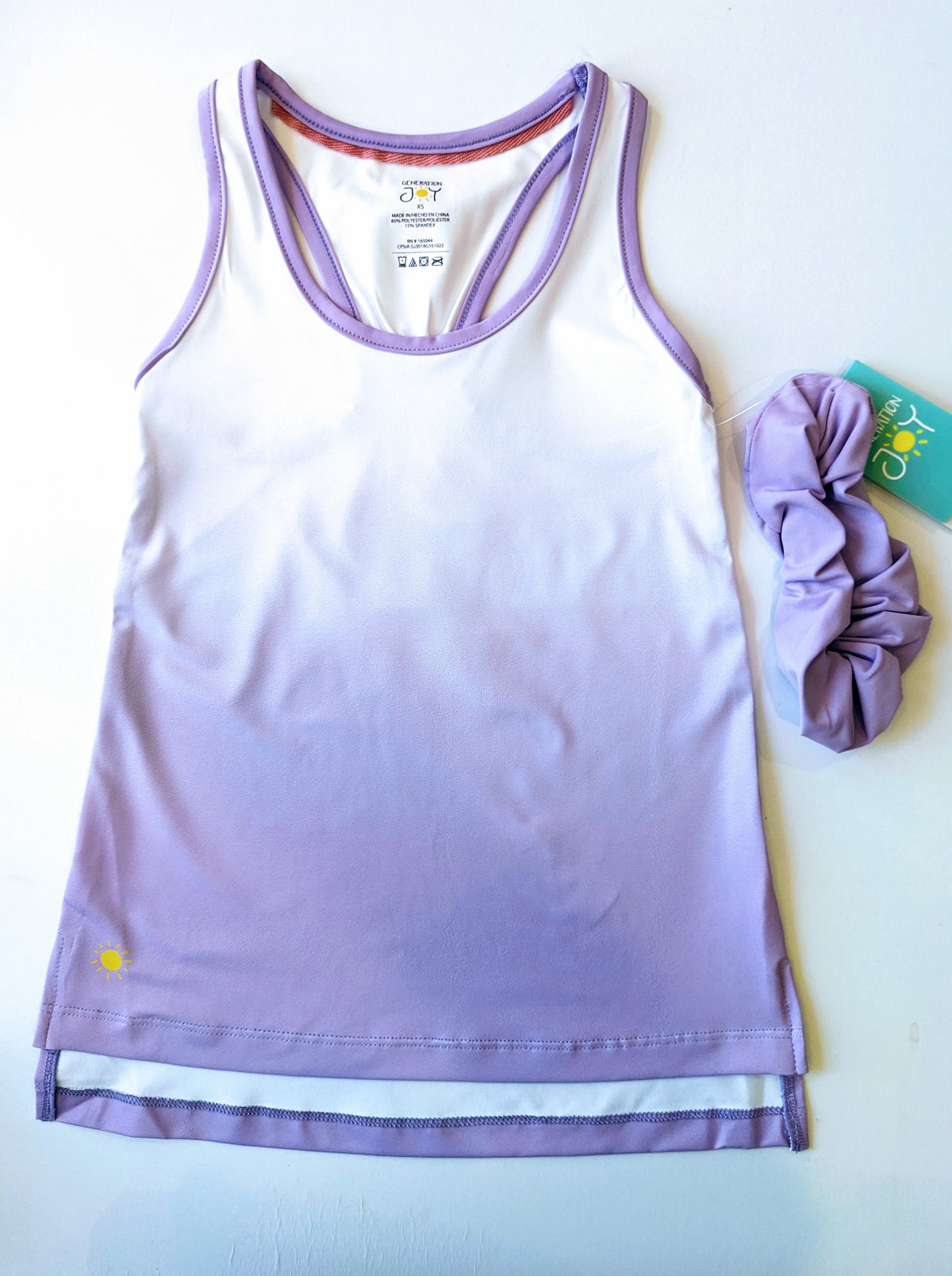 Junior girl active tank