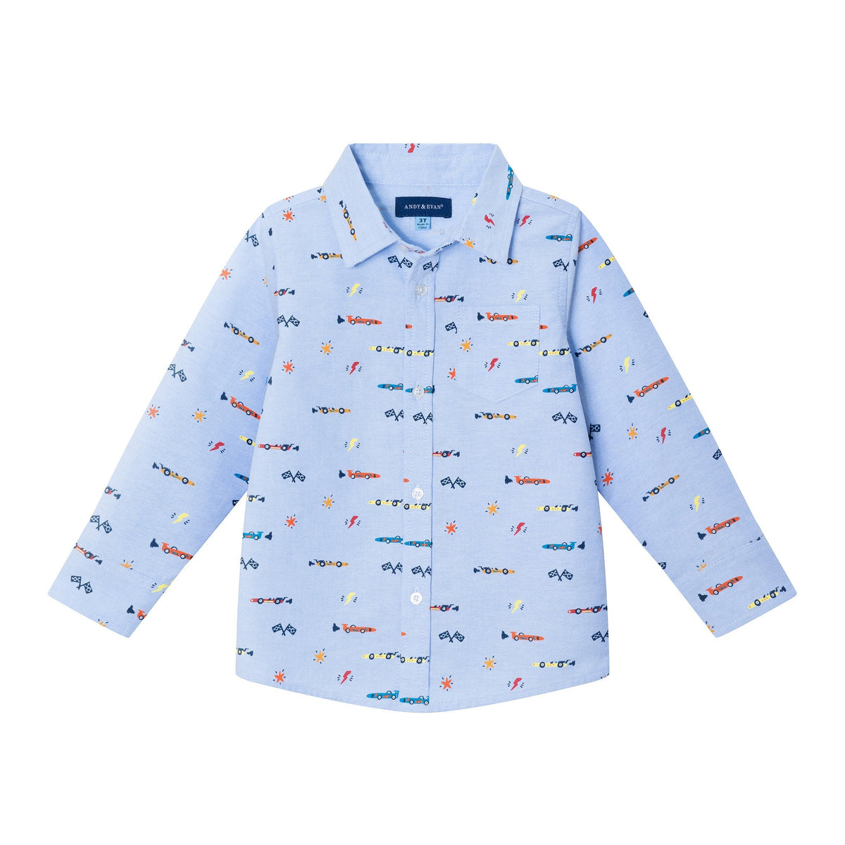 Boy's Race Button down Shirt