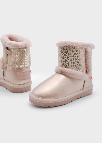 Girl Mid Calf Lined Boot