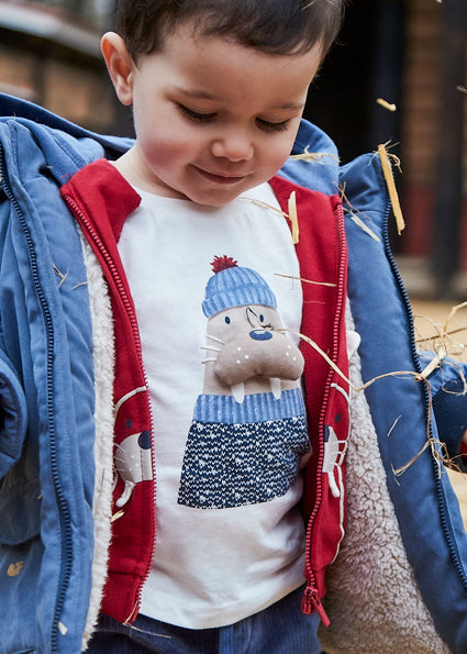 Baby Appliqued Walrus L/S T-Shirt