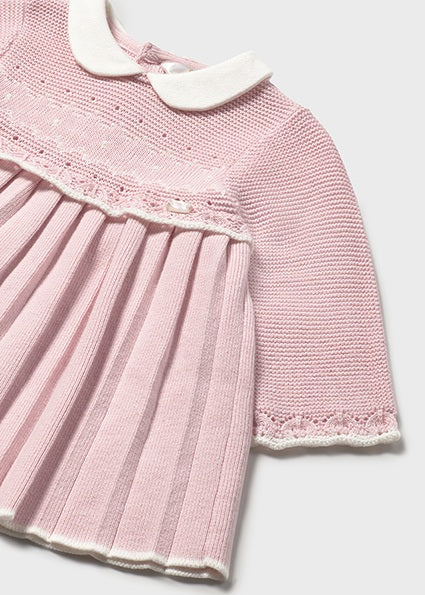 Baby Knit Pointelle L/S Dress
