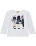 Girl Ecru L/S Top