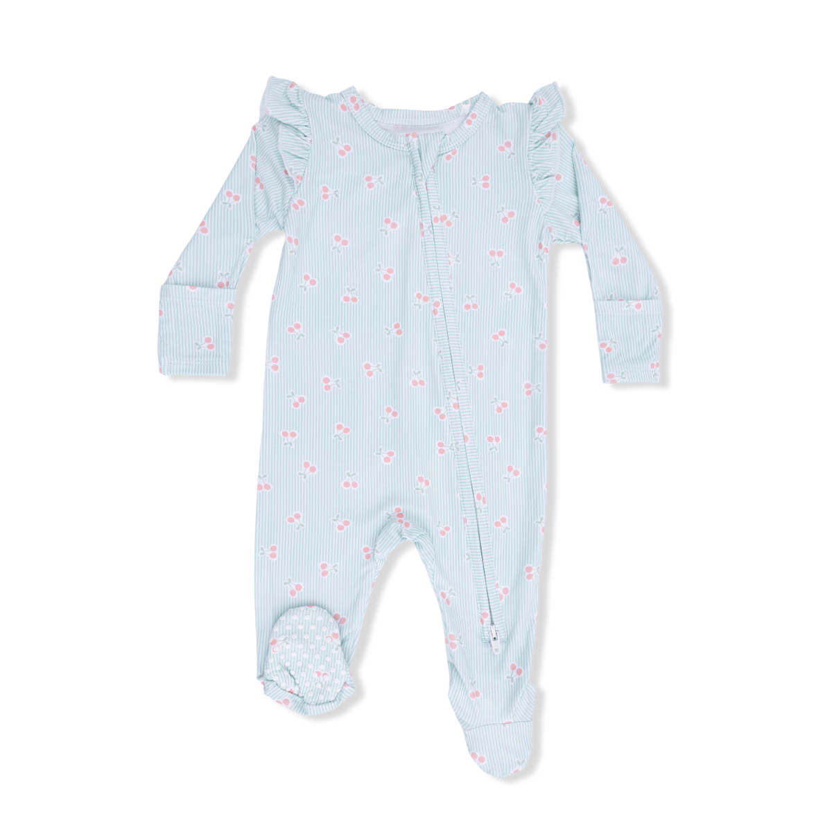 Baby Girl, Bamboo 2-Way Zipper Footie