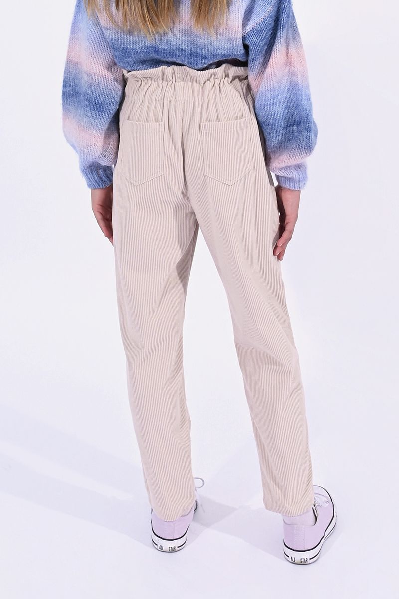 Junior Girl Corduroy High-Waist Pant