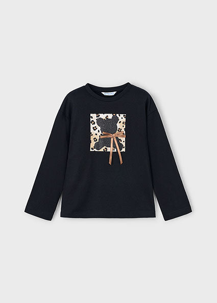 Girl L/S Bear Top