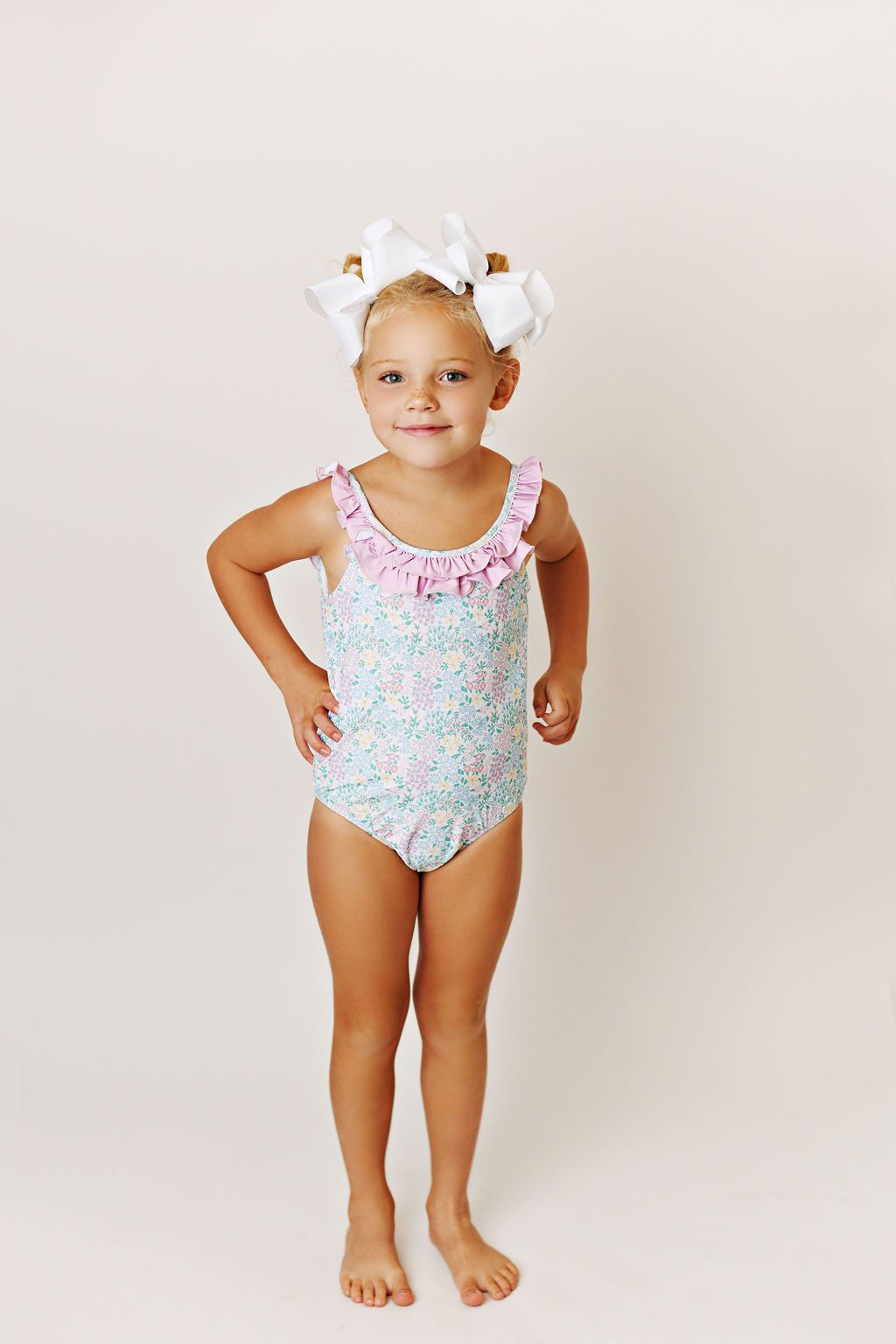 Girl Floral 1 pc Swimsuit