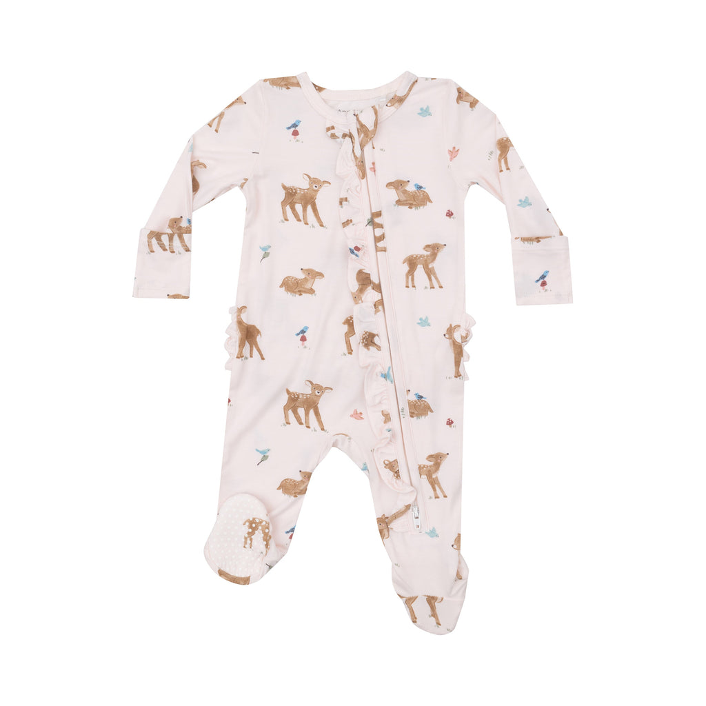 Baby & Toddler Girl Zipper Footie