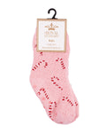 Holiday Candy Cane Fuzzy Socks