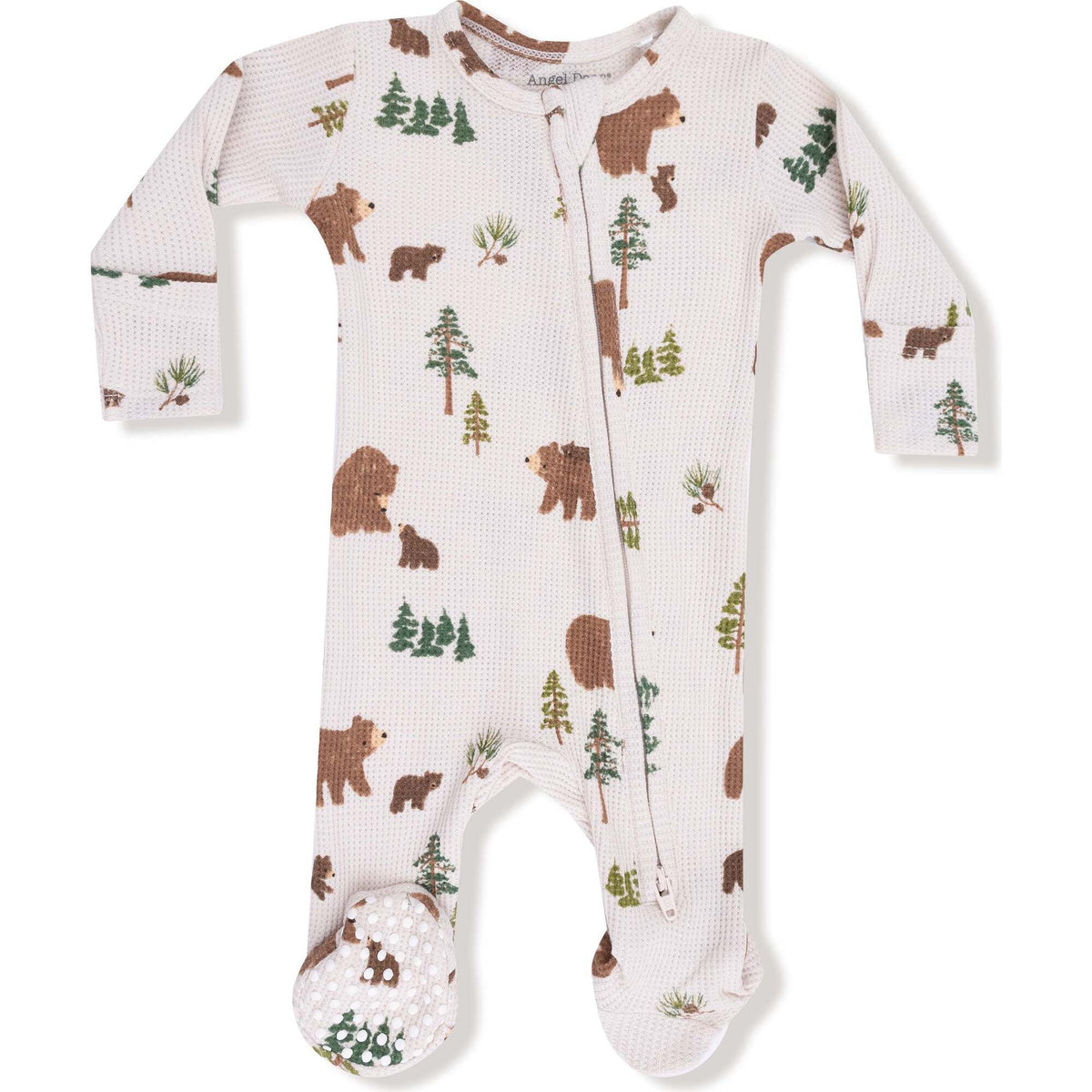 Baby Boy Bamboo 2-Way Zip Footed PJ