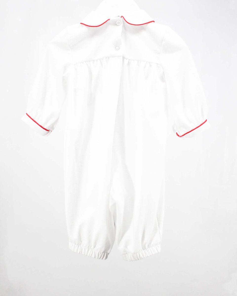 Christmas Wreath Boy Romper