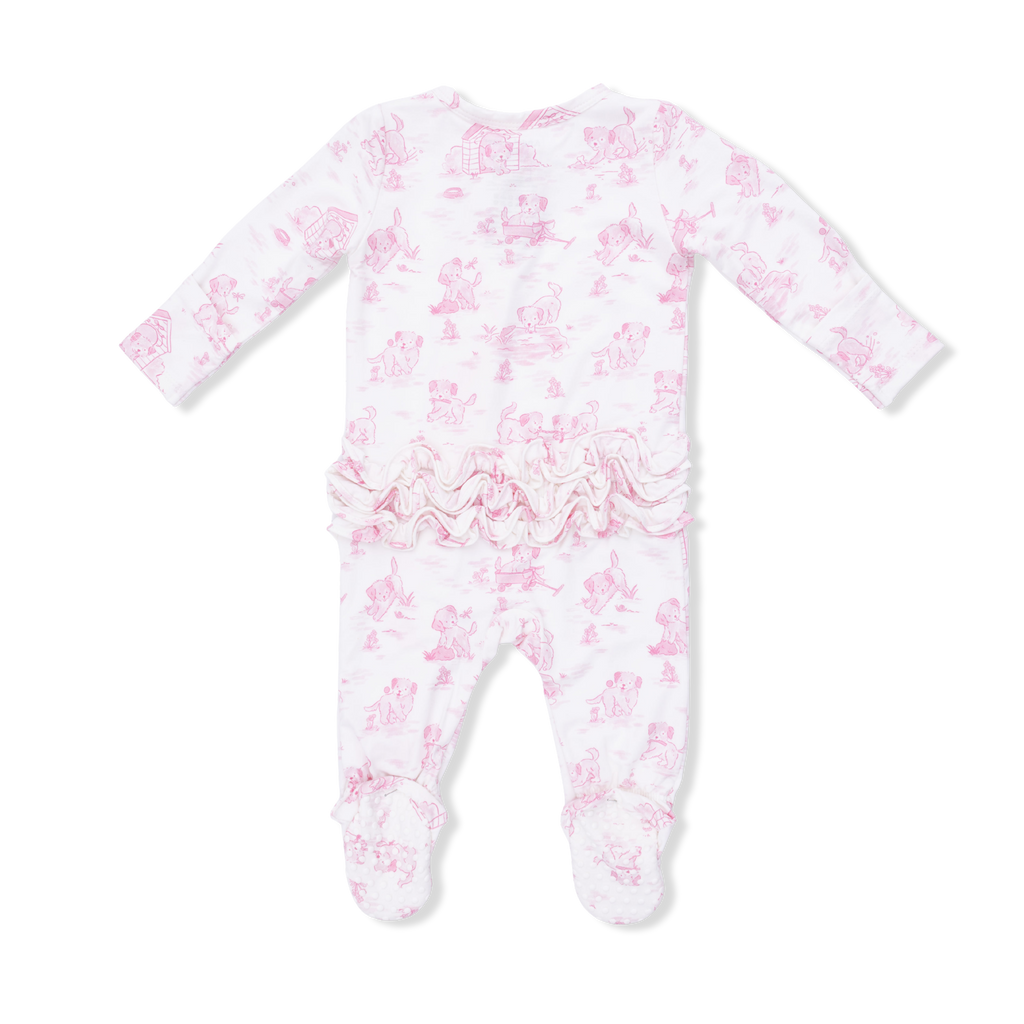 Baby Girl, Bamboo 2-Way Zipper Footie