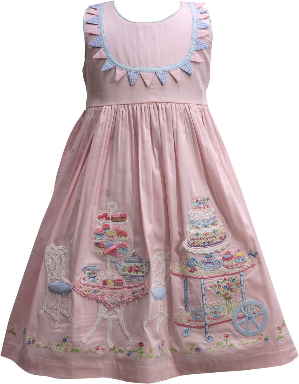 Appliques and Embroidery Tea Party Dress