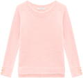 Girl Soft Ribbed Cuff Sweater