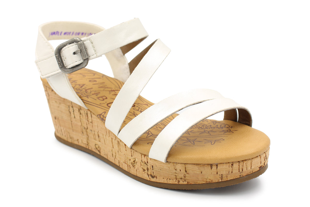 Junior Girls Cork Wedge Sandals
