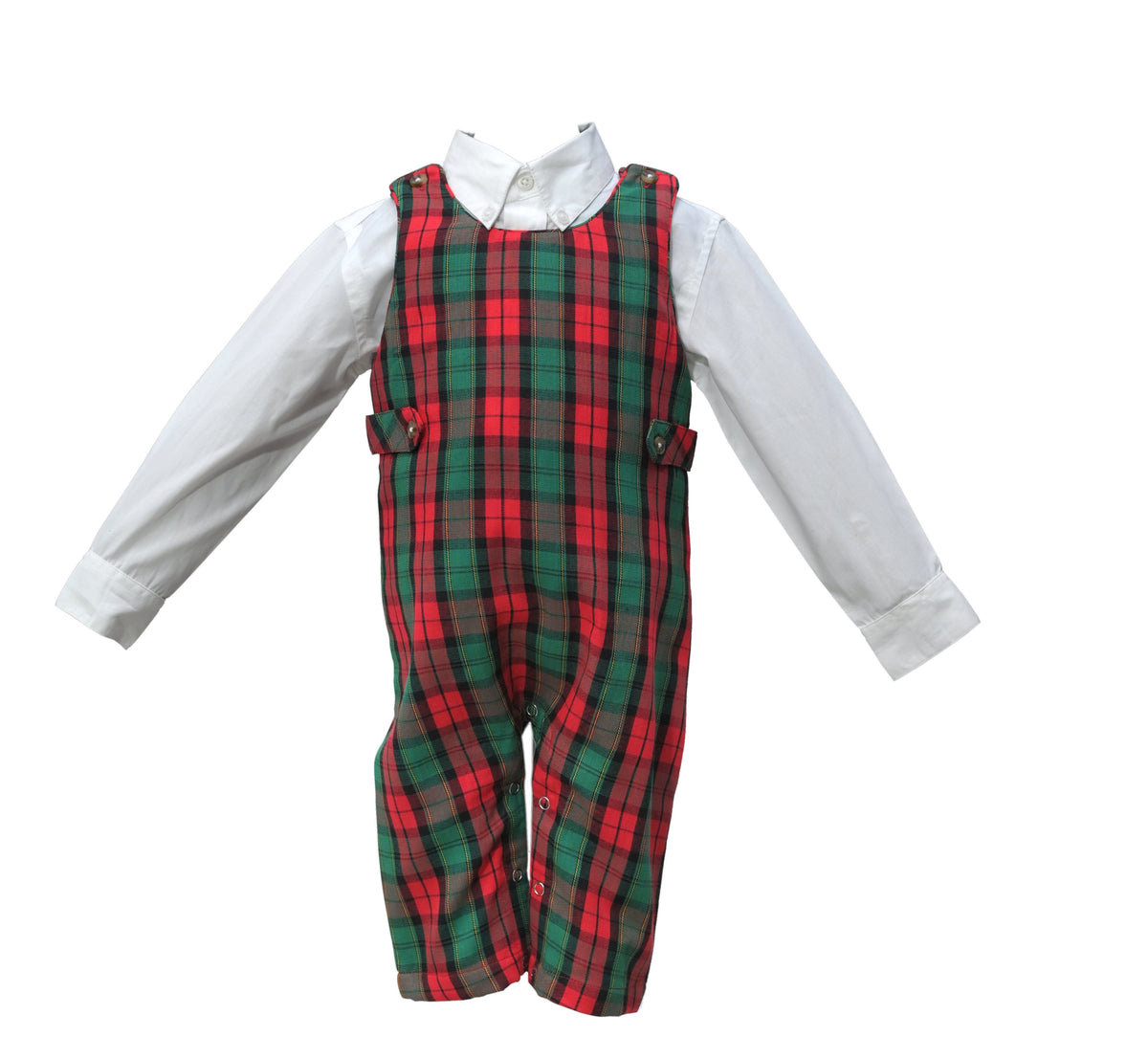 Baby & Toddler Christmas Plaid Overalls