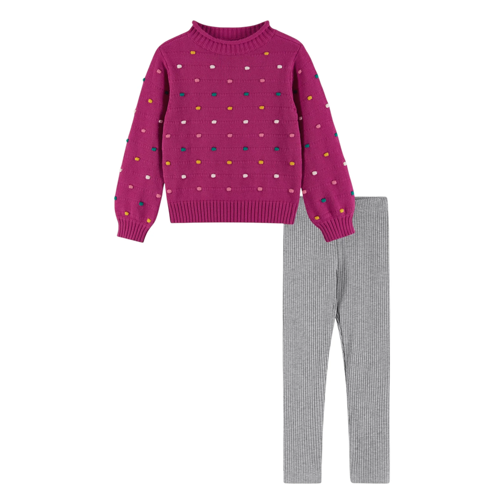 Girl's Sweater  & Legging Set