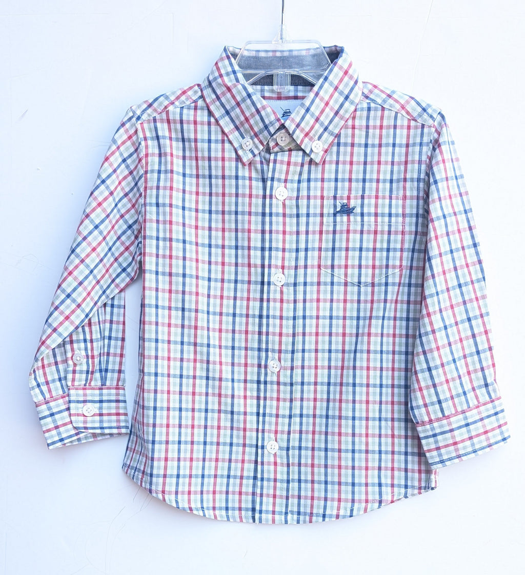 Christmas Plaid Dress Shirt