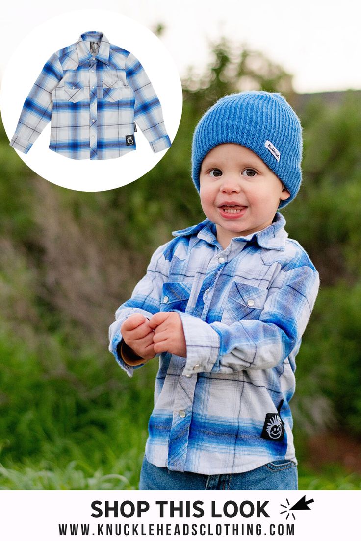 Boy Pearl Snap L/S Plaid Shirt