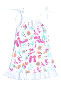 Honeydew Print Dress