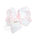 Embroidered Crochet Christmas Bow