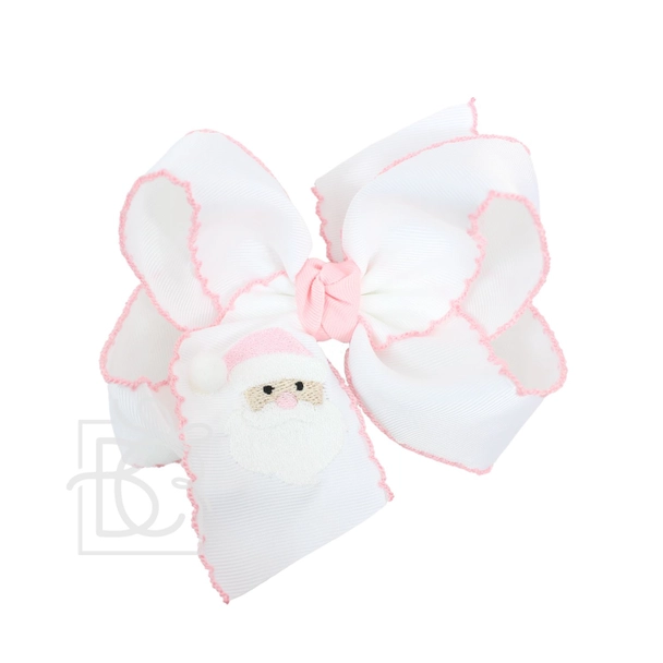 Embroidered Crochet Christmas Bow