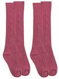 Cable Knee Socks