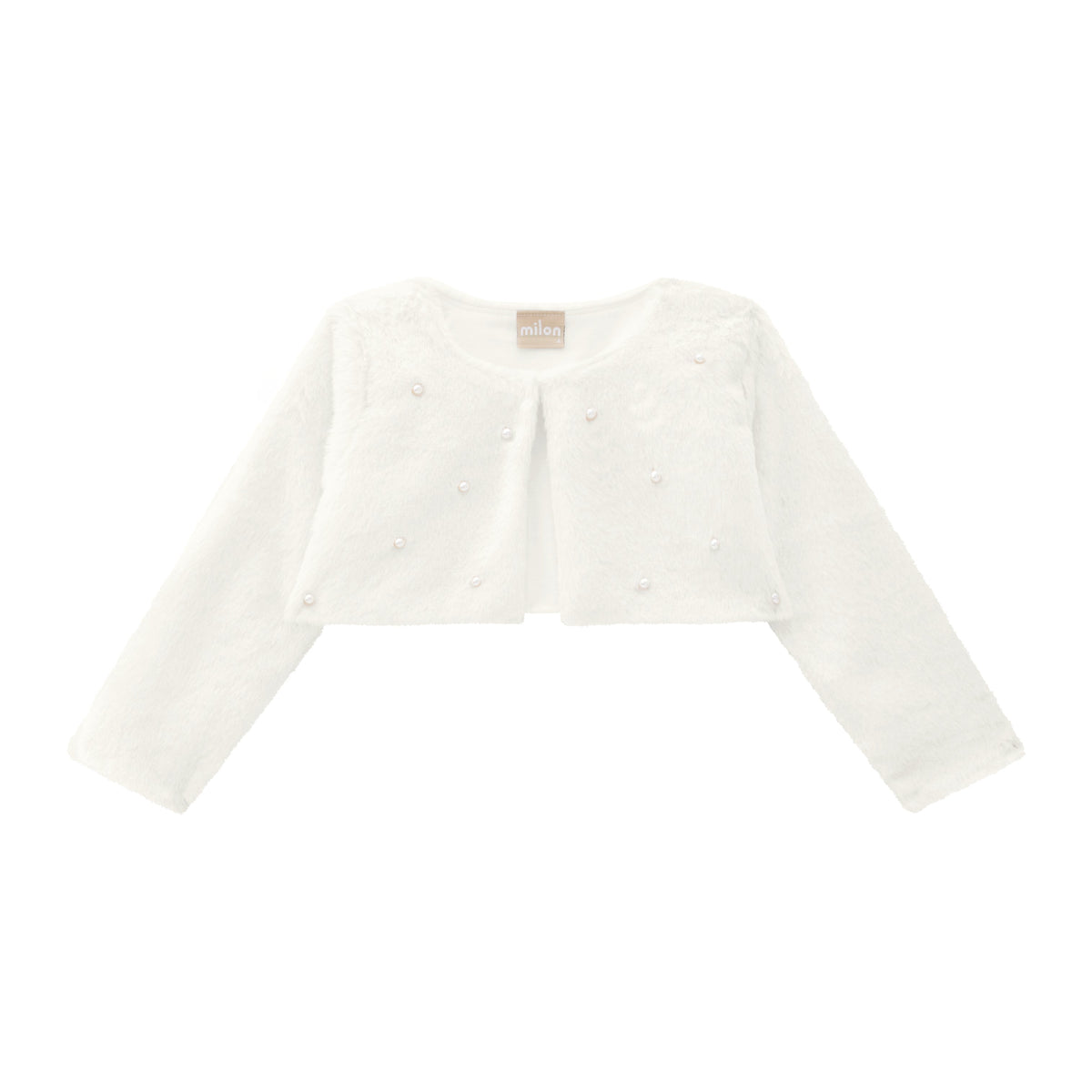 Junior & Girl Pearl Faux Fur Shrug